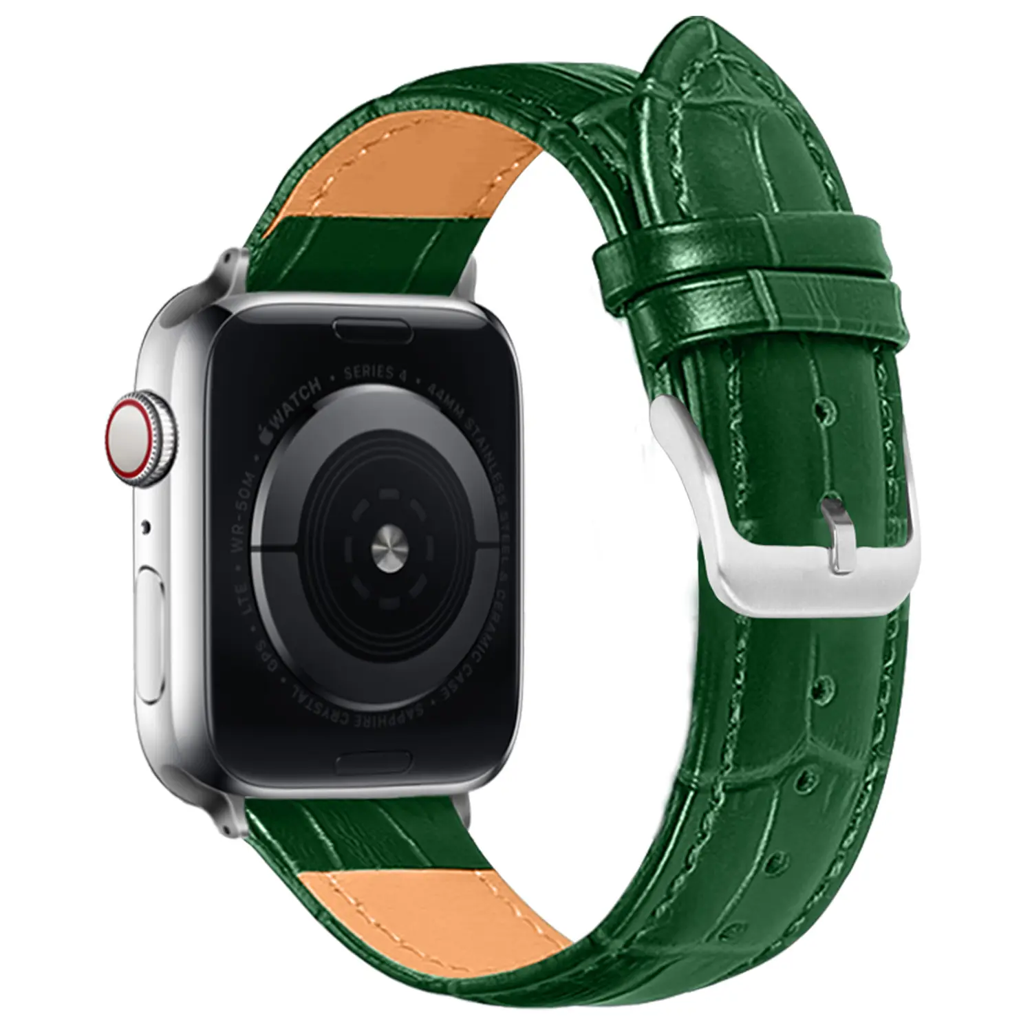 Alligator Leather Apple Watch Band (6)