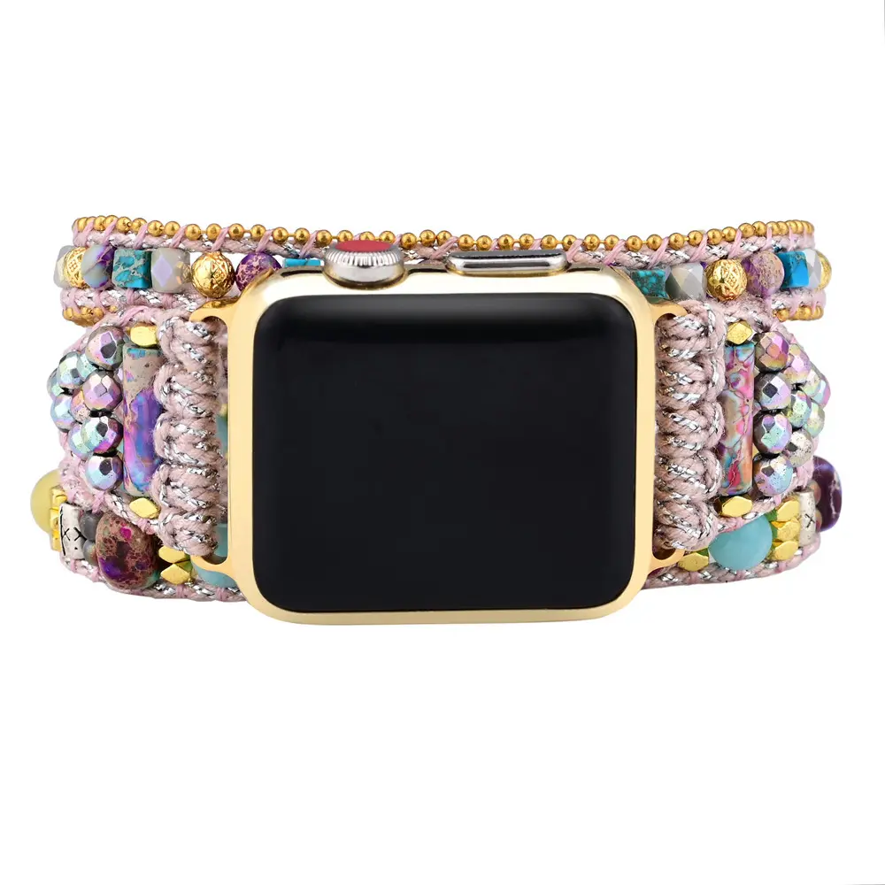 Elegant Gemstone Chain Apple Watch Band (1)